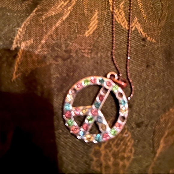 Peace sign charm .multi color. No chain - Picture 2 of 4